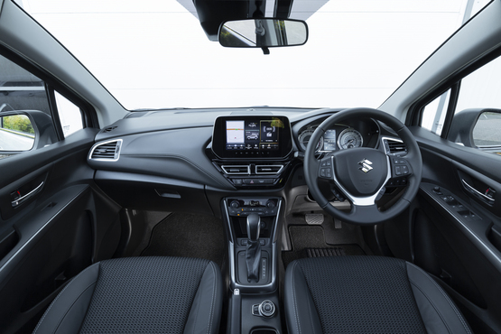 Inside the cabin of the new 2022 Suzuki S-Cross SUV
