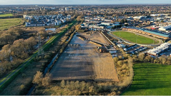 The six acres of land acquired by SW Car Supermarkets in Peterborough