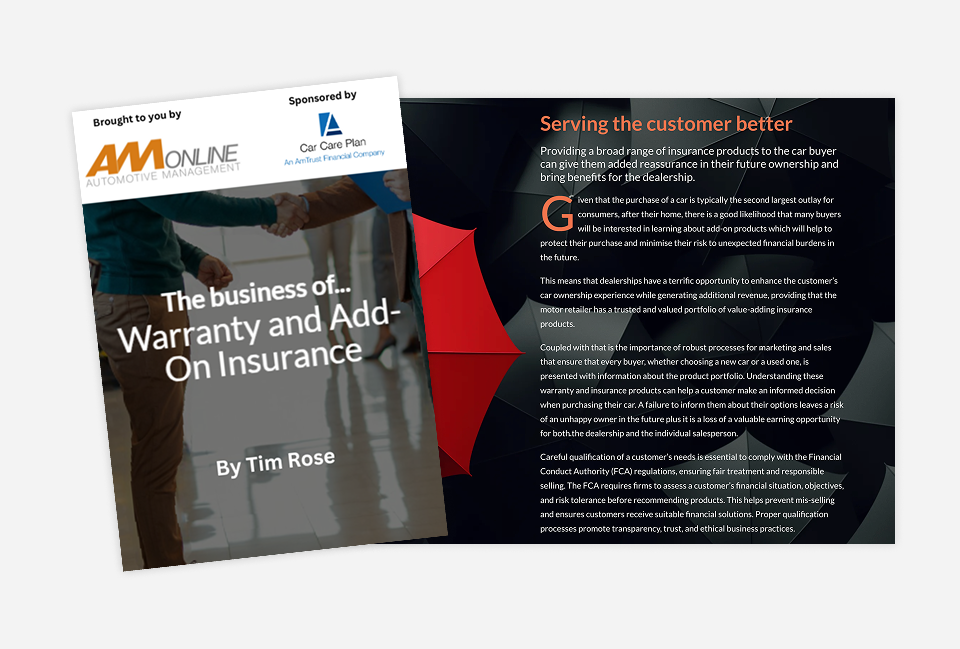 The business of... warranty and add-on insurance