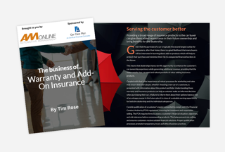 The business of warranty and add-on insurance cover 2025