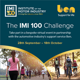 The IMI 100 challenge graphic