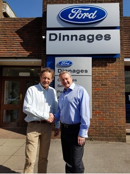 Daniel Broyd owner of Dinnages and John Matthews business development director at RAA 