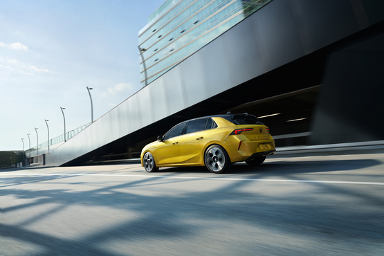 Rear view: the new Vauxhall Astra hatchback