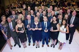 Master Award winners with Steph McGovern (far left) and Vertu CEO, Robert Forrester (centre, back)
