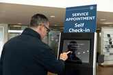 Volkswagen airport-style digital self-check-in kiosks