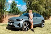Fearne Cotton with the Volvo C40 Recharge