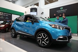 A Renault Captur is auctioned at Aston Barclay's Wakefield remarketing centre