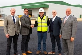 Simon Rhodes of Rhodes CRE with Illuminating Investments director David Aspland, Roland Whittington, project director at Aston Barclay and Illuminating Investments directors Michael McDonnell and John McDonne
