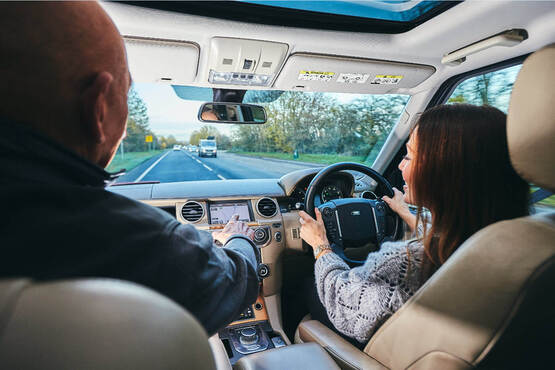 CarShop customer during a test drive