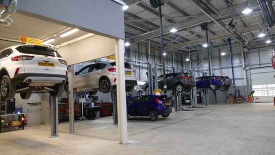 The workshop at Hartwell Ford Reading will accommodate night shifts for CV servicing