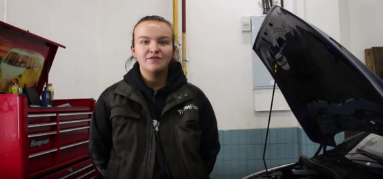 TrustFord’s Zhara Hunter, second year apprentice technician at its Mallusk dealership