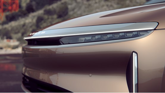 Detail: Lucid Motors' Lucid Air electric vehicle (EV)