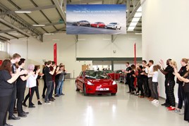 The arrival of the first right-hand-drive Tesla Model 3s to the UK