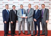 Burrow Toyota Barnsley collect their Toyota Motor Europe Ichiban award in Rome