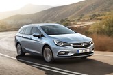 A front three-quarter view of the Vauxhall Astra Sports Tourer 2016 model