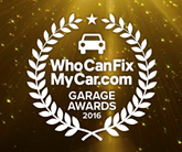 WhoCanFixMyCar 2016 Garage Awards logo